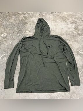 Anetik Hoodie Mens Medium Green Lightweight UPF 30+ VINT UV Technology Sun Shirt